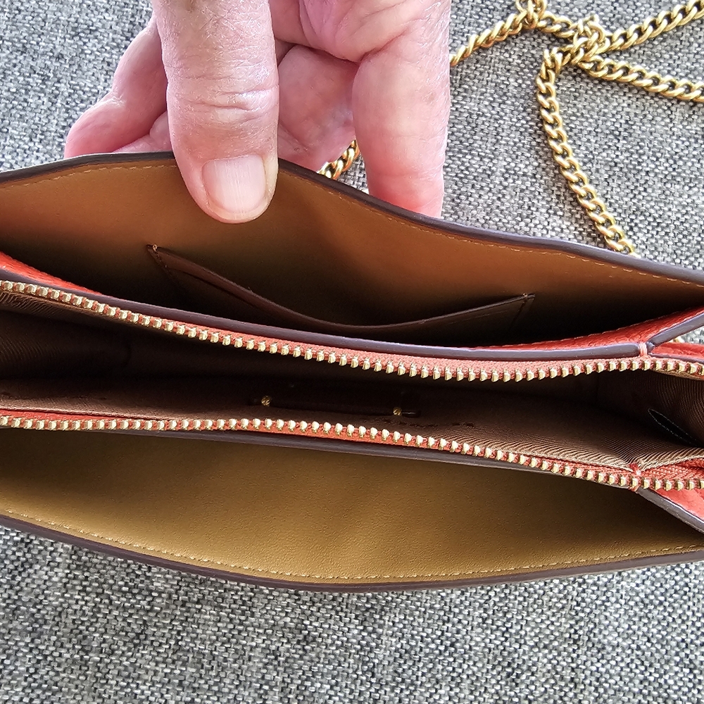 COACH PEBBLE LEATHER MINI CROSSBODY - Picture 3 of 7